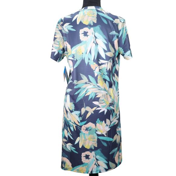 Columbia Fork Stream Floral Dress - Womens Small - Navy/Teal/Peach/Yellow - NWT - Picture 4 of 8